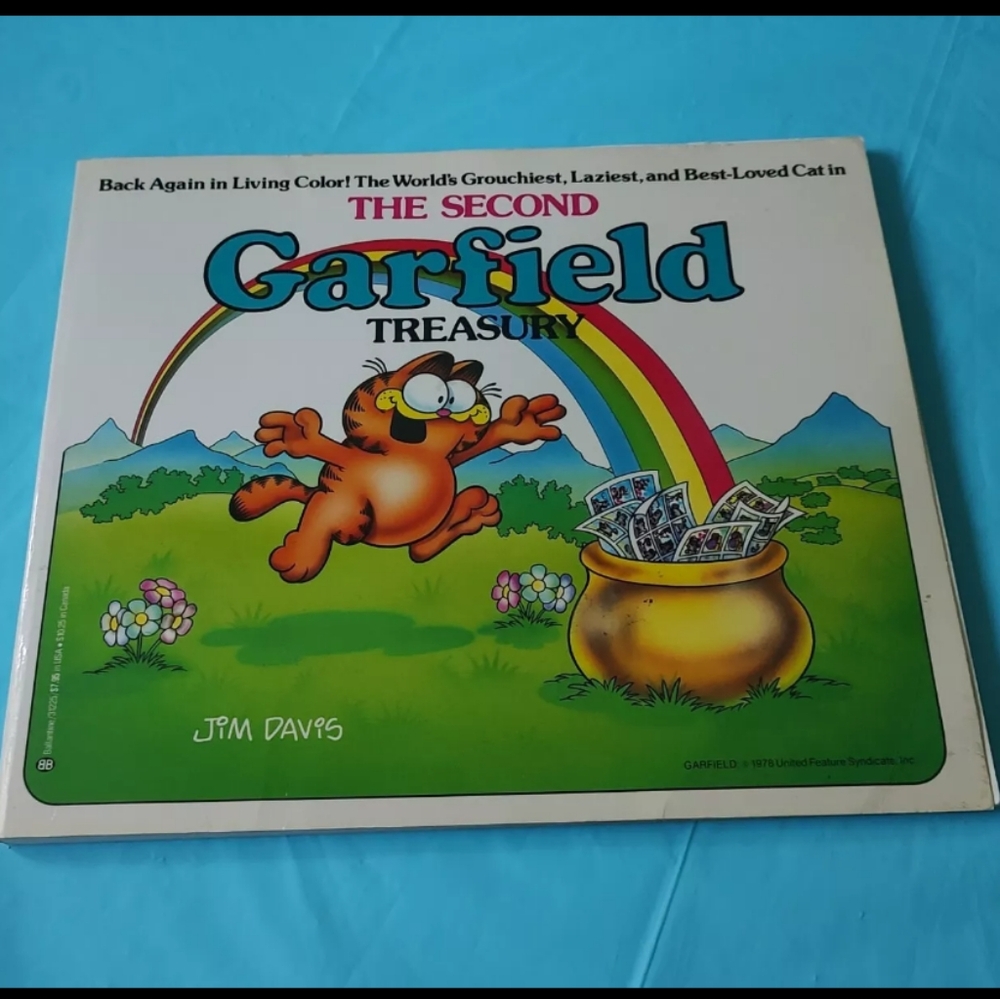 The Second Garfield Treasury By Jim Davis Paperback, Pre-owned, 1983, VINTAGE